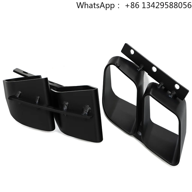 

SYPES Car Exhaust Tips for Rolls-Royce Cullinan Modified MANSORY Style Square Quad Muffler Tips 304 Stainless Steel Black