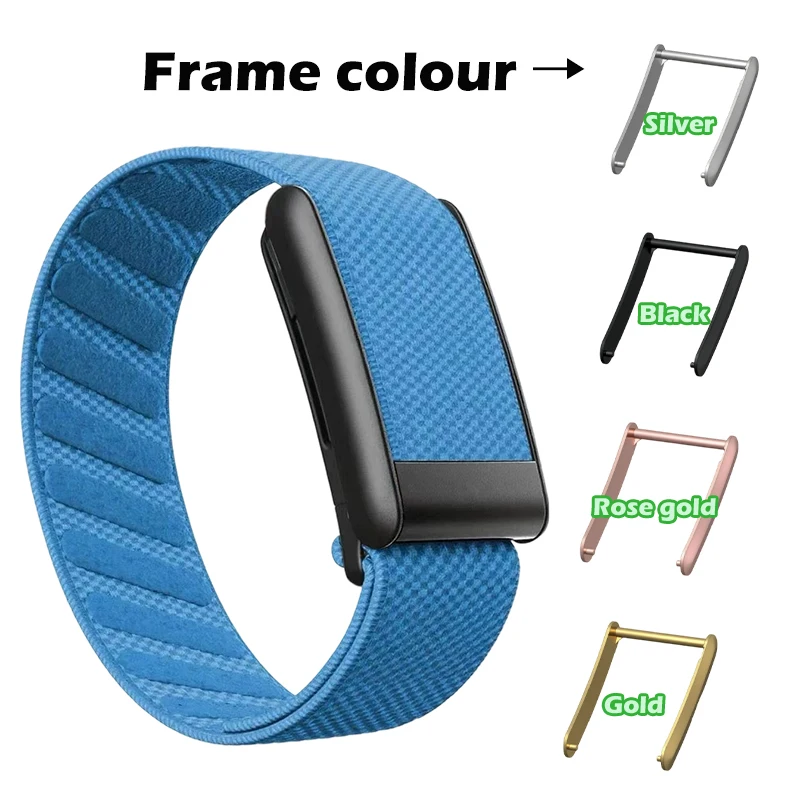 سوار لياقة بدنية من النايلون مناسب لـ Whoop 5.0، سوار معصم رياضي قابل للتعديل مع إطار ناعم، حزام تعقب لـ WHOOP 5.0