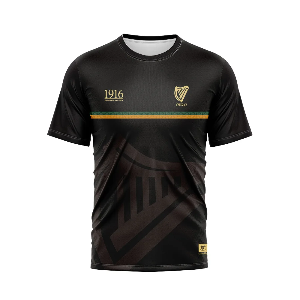 GAA New 1916 Jersey Commemorative Board Rugby Shirt Koszulka z krótkim rękawem Męska europejska i amerykańska odzież sportowa Męska koszulka