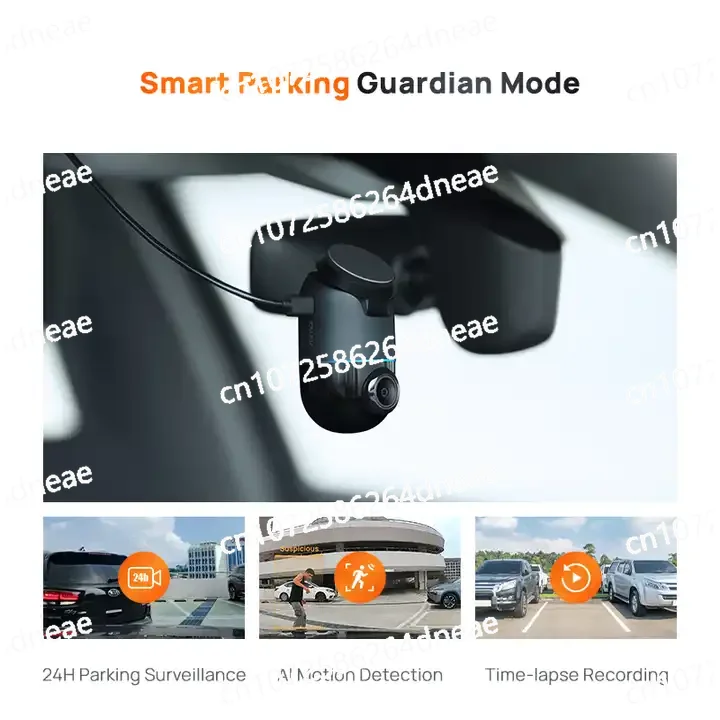 X200 Camera 24H Parking Monitor EMMC Storage AI 70mai Dash Cam Omni X200 360 Full View Built-in GPS ADAS 70mai Car DVR