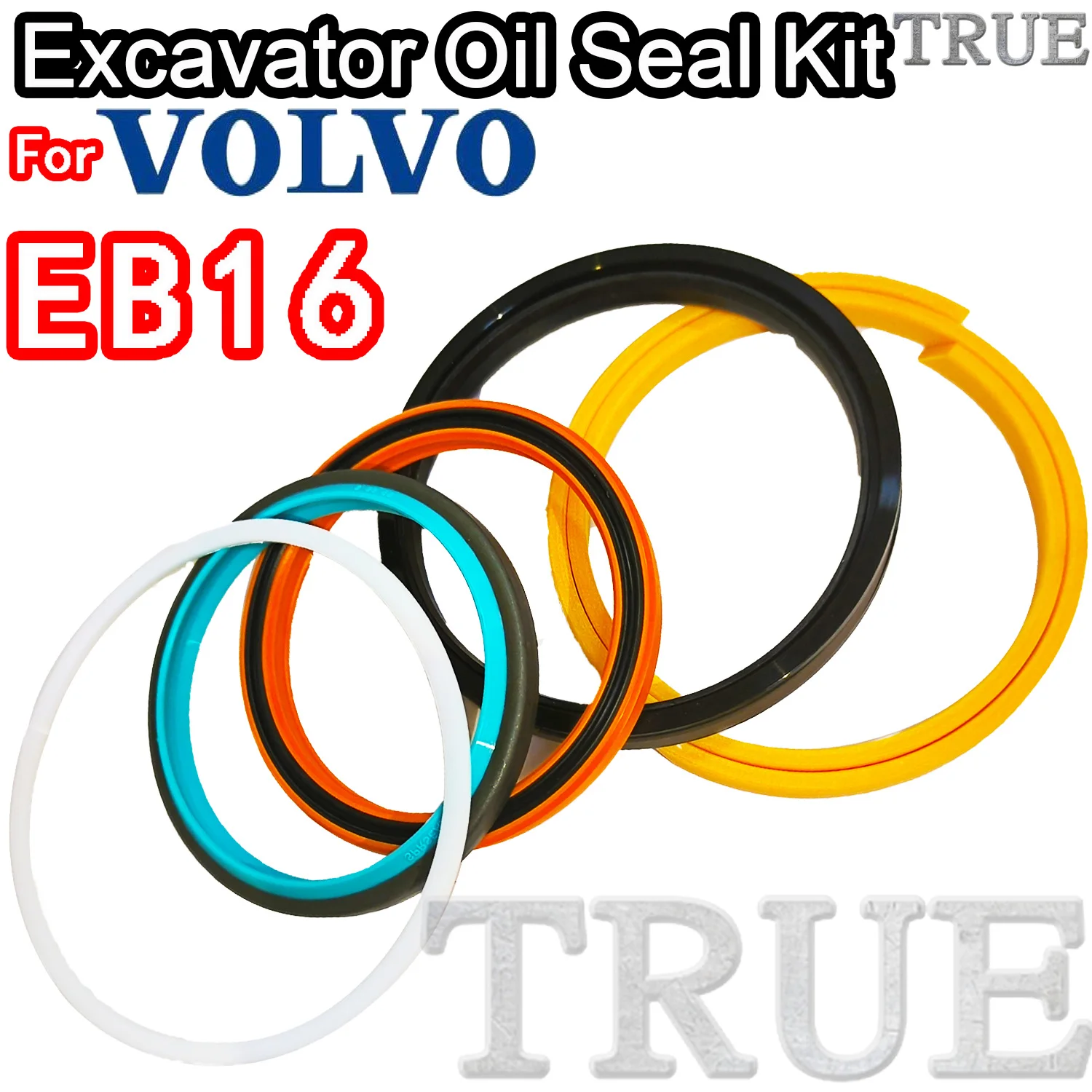 

For EB16 VOLVO Oil Seal Excavator Repair Kit MOTOR Piston Rod Shaft Replacement Dust Bushing FKM High Quality Control Blade BOOM