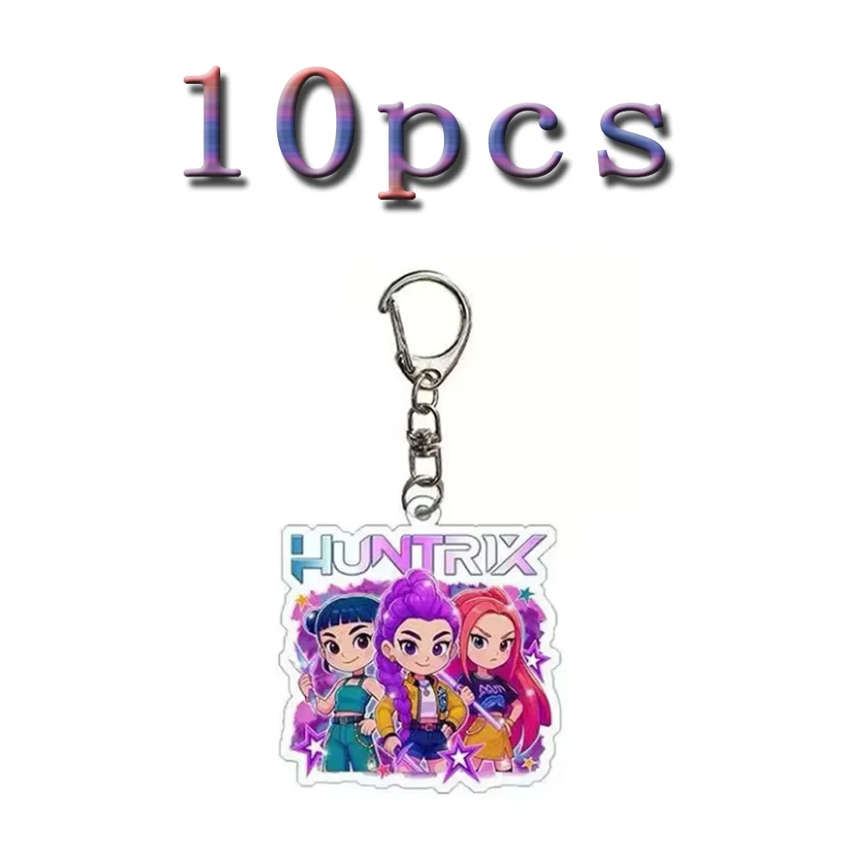 Kpop شيطان هنتر عيد ميلاد مفتاح سلسلة المشجعين حقيبة كيرينغ شيطان هنتركس Kpop المفاتيح هدايا لضيوف الحفلات Kpop ووريورز المفاتيح