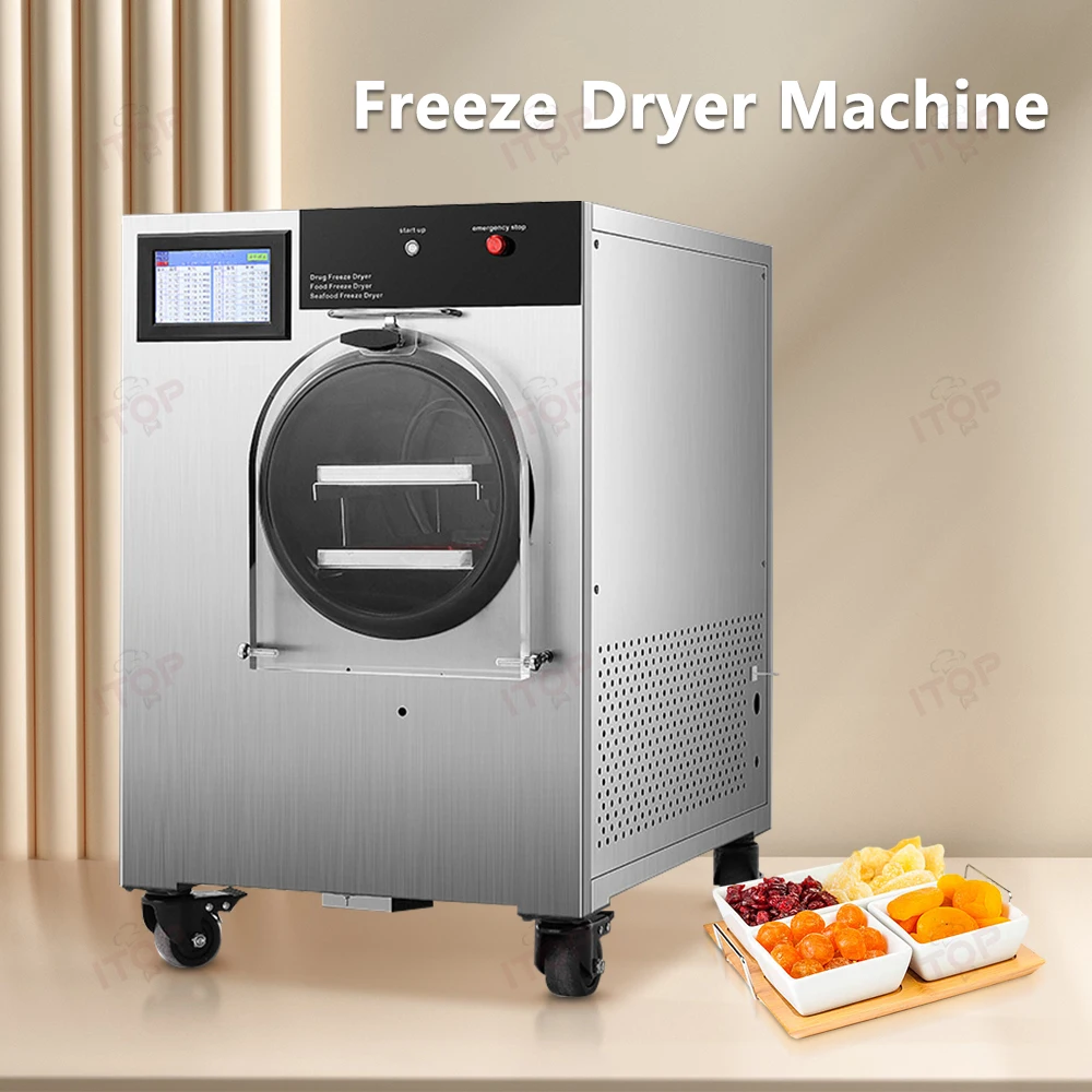 Food Vegetable Fruit Household Lab Vacuum Lyophilization Freeze Drying Dryer Machine Equipment