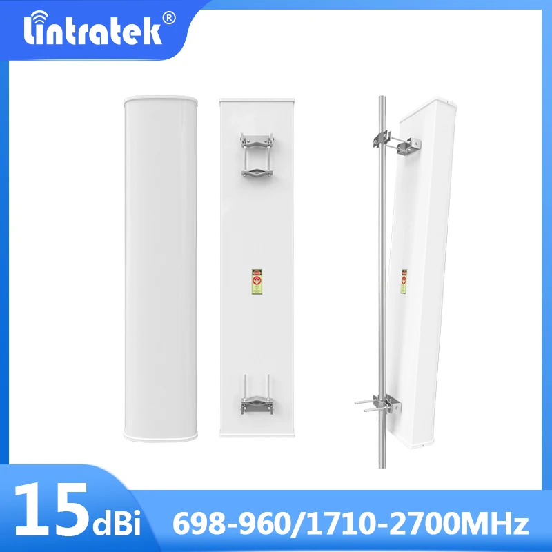 Lintratek Cellular External Antenna 698-960 1710-2700MHz Full Band 15dbi For LTE Signal Booster GSM Reapeter Amplifier