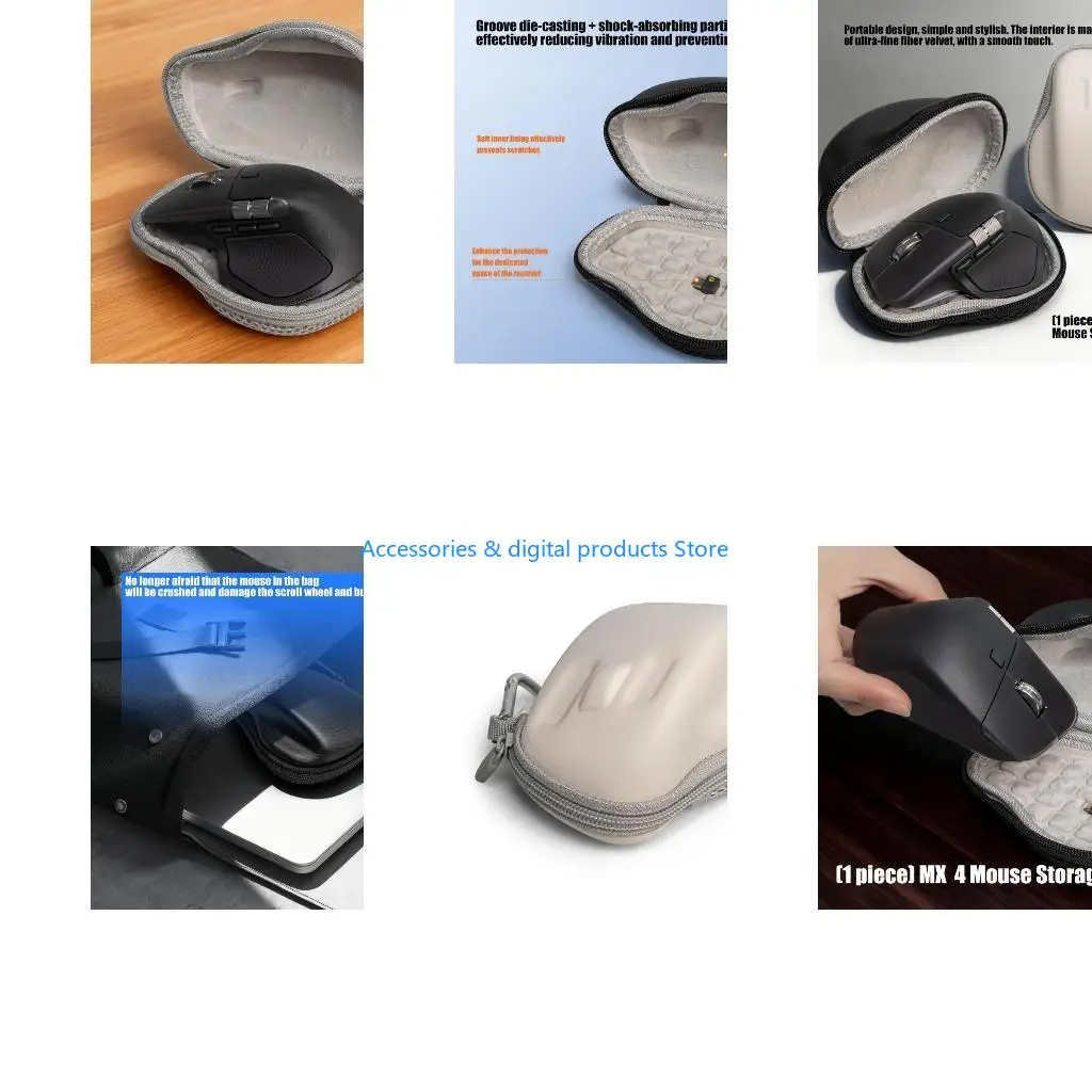 77JD Protective Hard EVA Case for 4 Mouse Carrying Storage Bag Simple and Strong