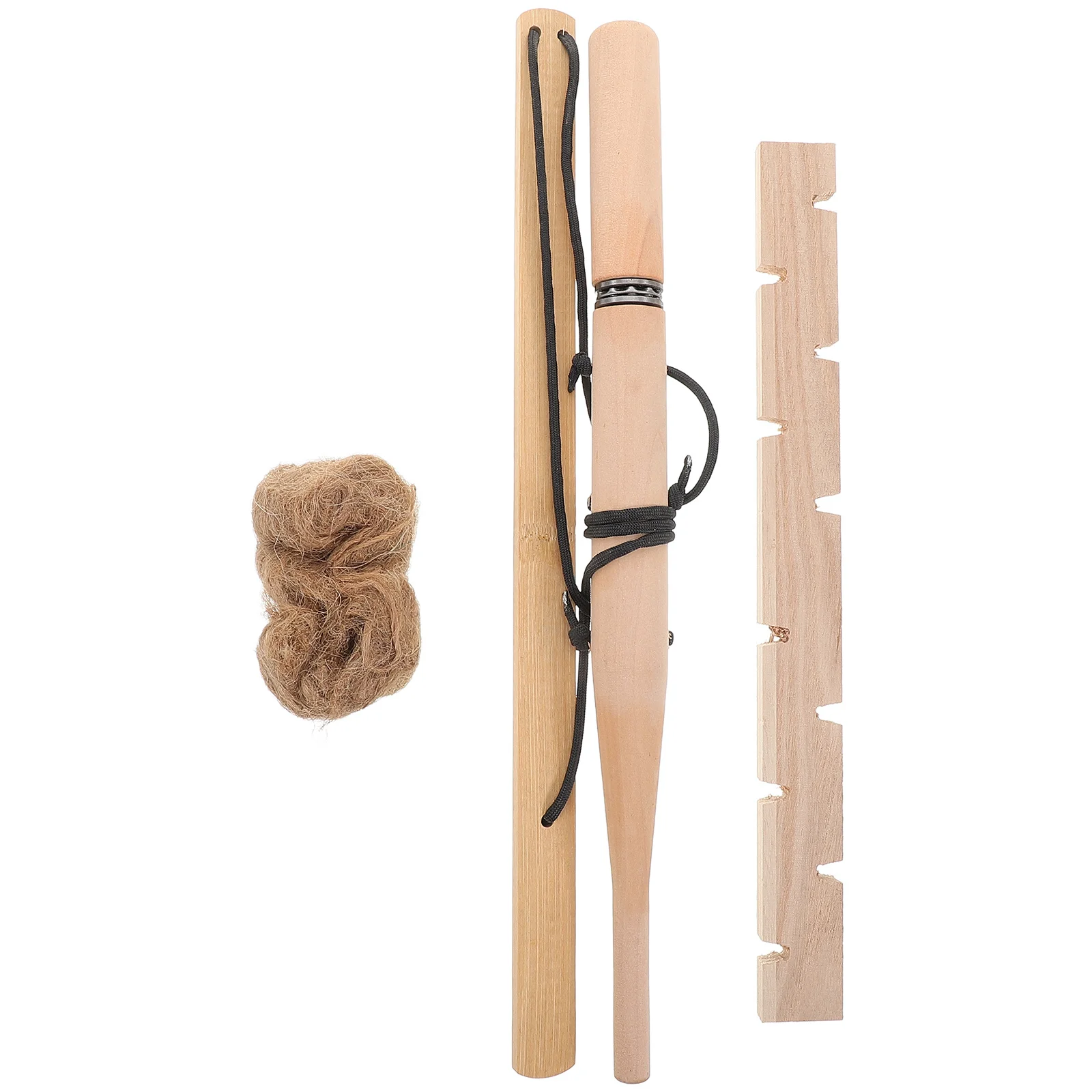 Primitive Fire Starters Tool Wood Bow Drill Kit Outdoor Camping Hiking Backpacking Fishing Outdoor Fire Starters