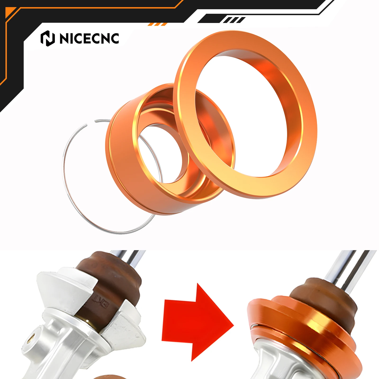 

NICECNC For KTM SX 85 2004-2018 Freeride 350 Freeride 250R 2014-2017 For Husqvarna TC 85 2014-2018 Rear Shock Bumper Holder