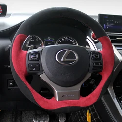 Alcantara Steering Wheel Cover for Lexus IS 200t 220d 300h 250 300 350 F Sport RC CT 200h NX 2013-2021 Steering Wheel Cover