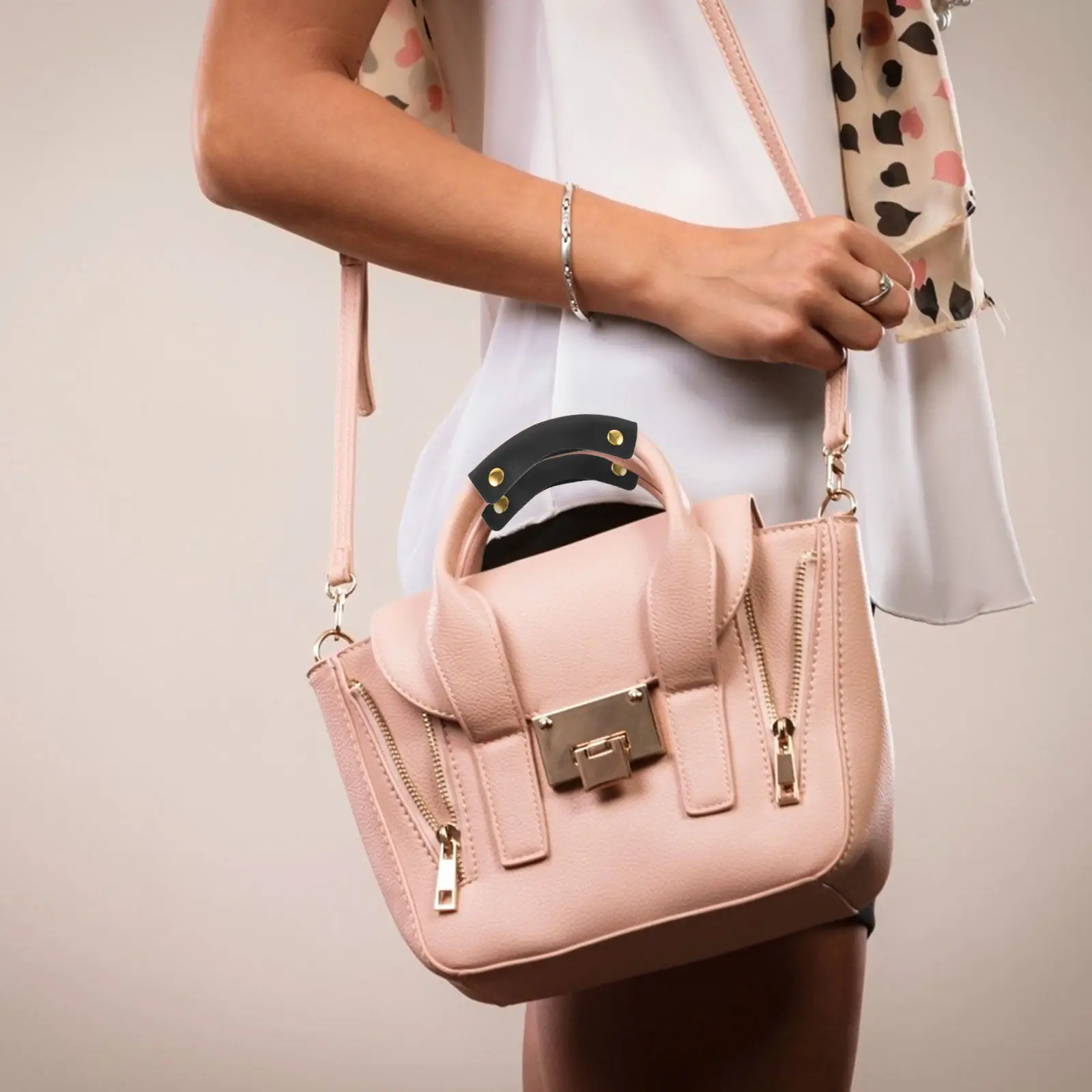 

2 шт. защитных чехла-накладок из ПУ для ручек сумок, чемоданов, хозяйственных сумок, клатчей и сумок через плечо