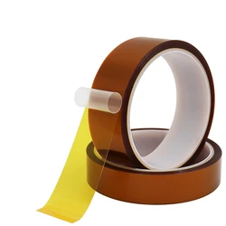 10M/Roll 0.1mm Thickness High Temperature Adhesive Tape Heat Resistant Polyimide Double Sided Kapton Tape