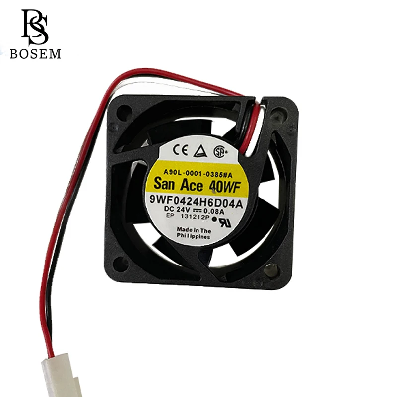 흰색 커넥터가 있는 냉각 팬 환풍기, A90L-0001-0385 # A # T, 9WF0424H6D04A, 9WF0424H6D08A, 40x40x20mm