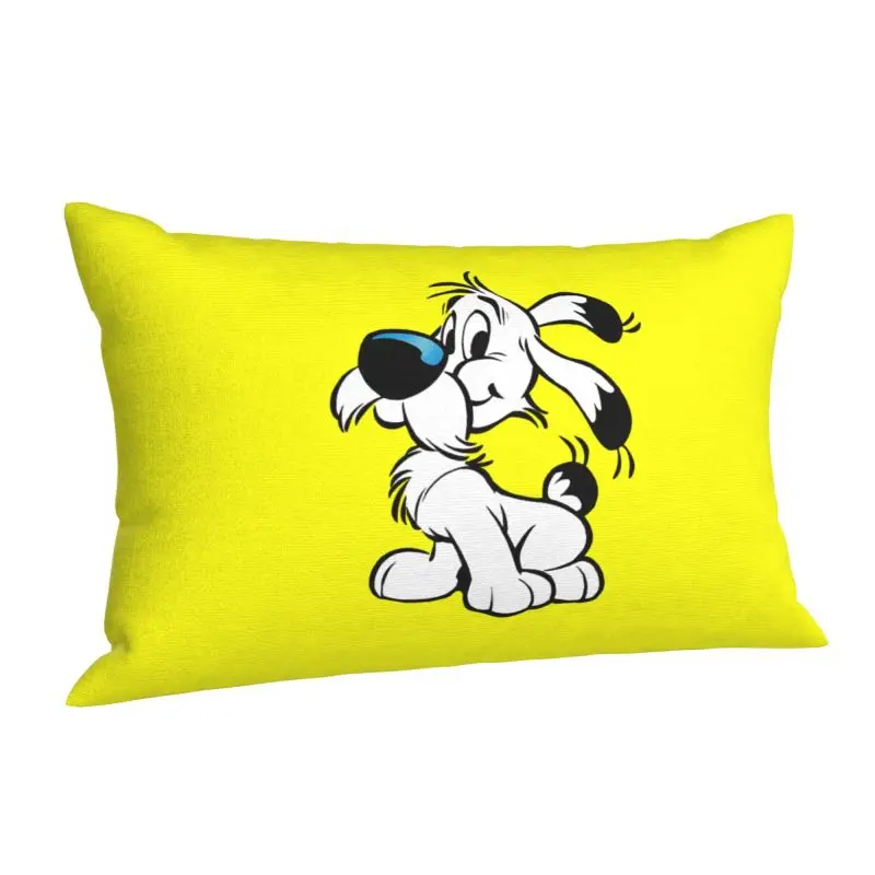 Custom Asterix And Obelix Dogmatix Luxury Pillow Cover Funny Cartoon Dog Idefix Pillow Case Rectangle