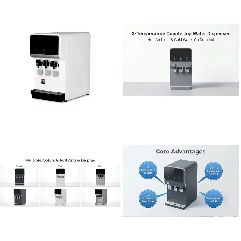 for Commercial and Domestic Desktop Water Purifier Installation Free with Water Cooled Purification Function