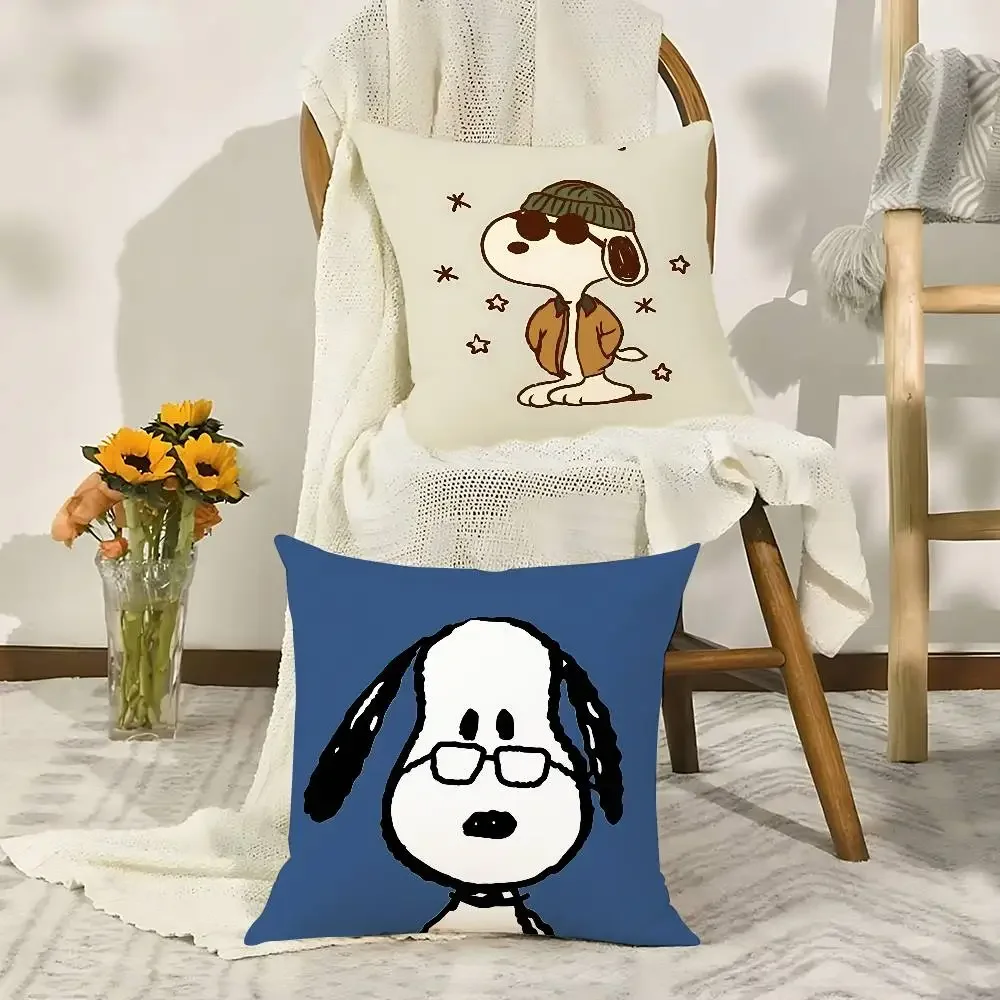 Classic-S-snoopy-S Kawaii Throw Pillow Covers Pattern Cushion Cover Suitable For Sofa Bedroom Car Pillow Cover