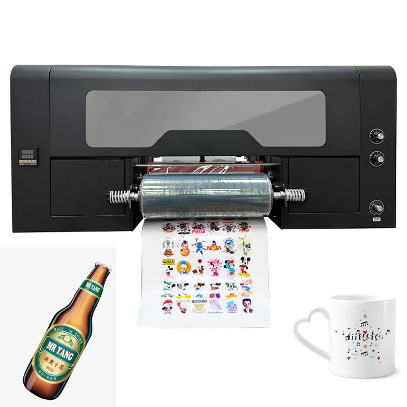 

Принтер DTF с ламинатором, планшетный клейкий стикер с эффектом лака, кожа, дерево, УФ