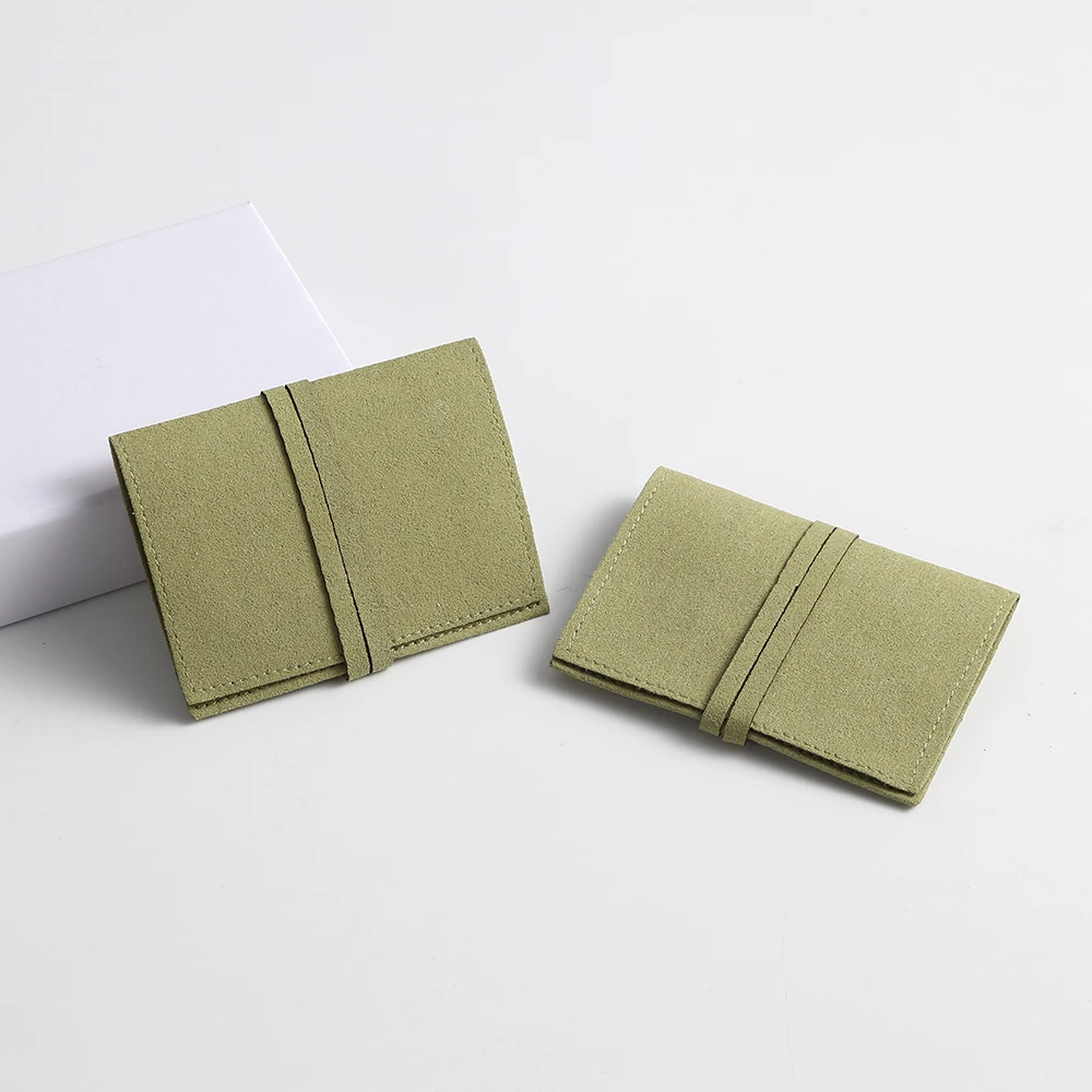 5pcs 쥬얼리 주최자 현재 주머니 8x8cm 마이크로 화이버 벨벳 선물 가방 손님을위한 결혼식 호의 캔디 가방 목걸이 화장품 가방
