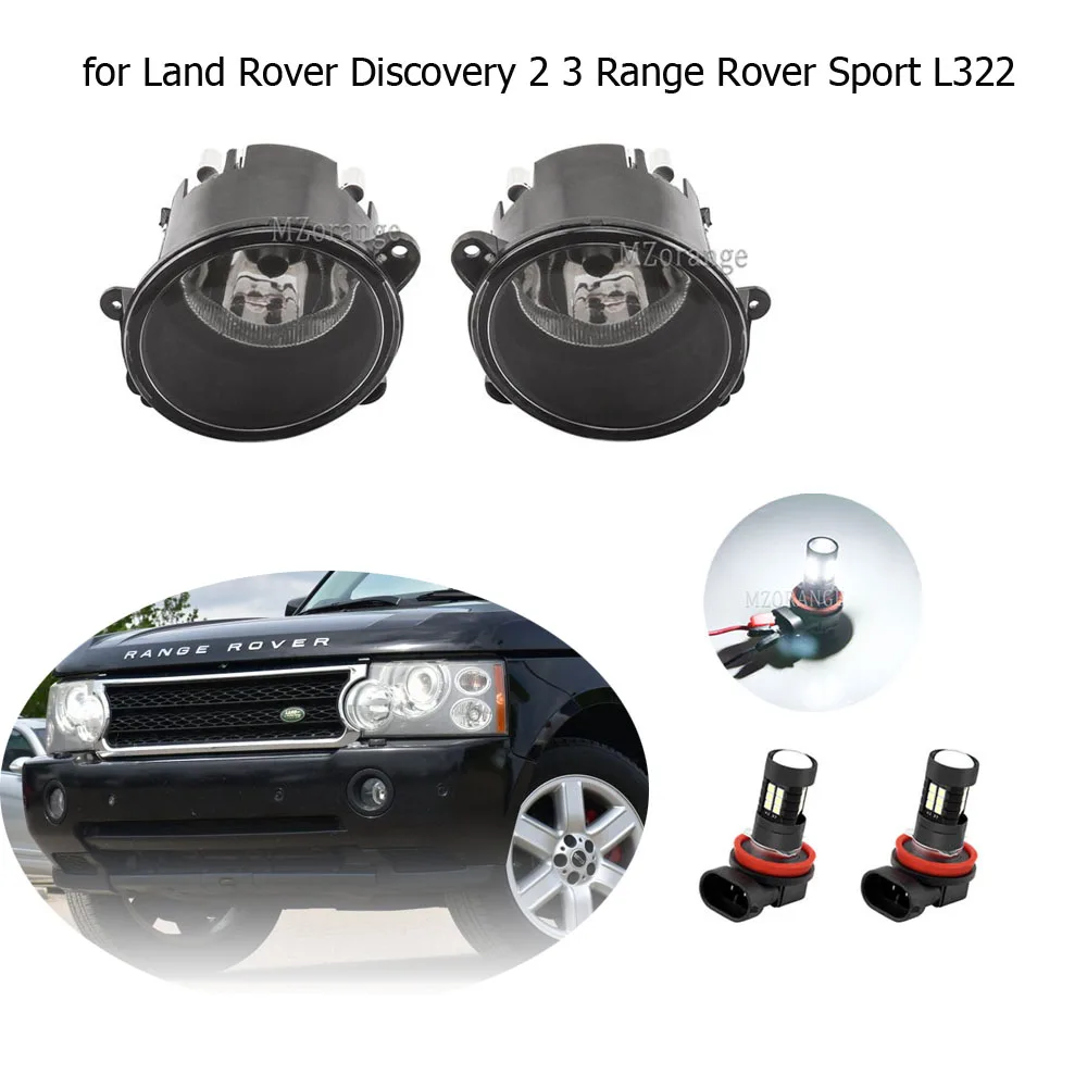 

for Range Rover Sport L322 2003-2009 Fog Light Headlight for Land Rover Discovery 2 3 LED Fog Lights Halogen Fog Lamp Car Parts