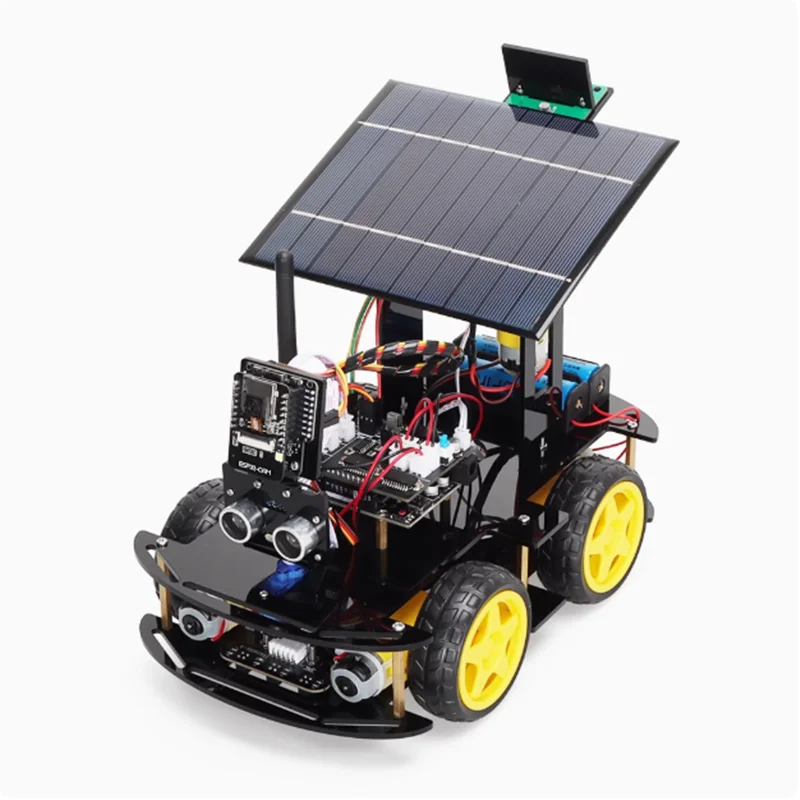 ESP32 CAM Solar Programming Charging Smart DIY Car Set
