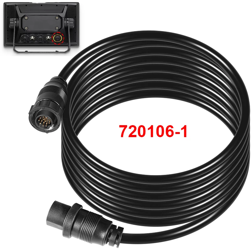 720106-1-ec-m3-14w10-10'-transducer-extension-cable-for-humminbird-compatible-with-apex-solix-onix-and-built-in-mega-imaging