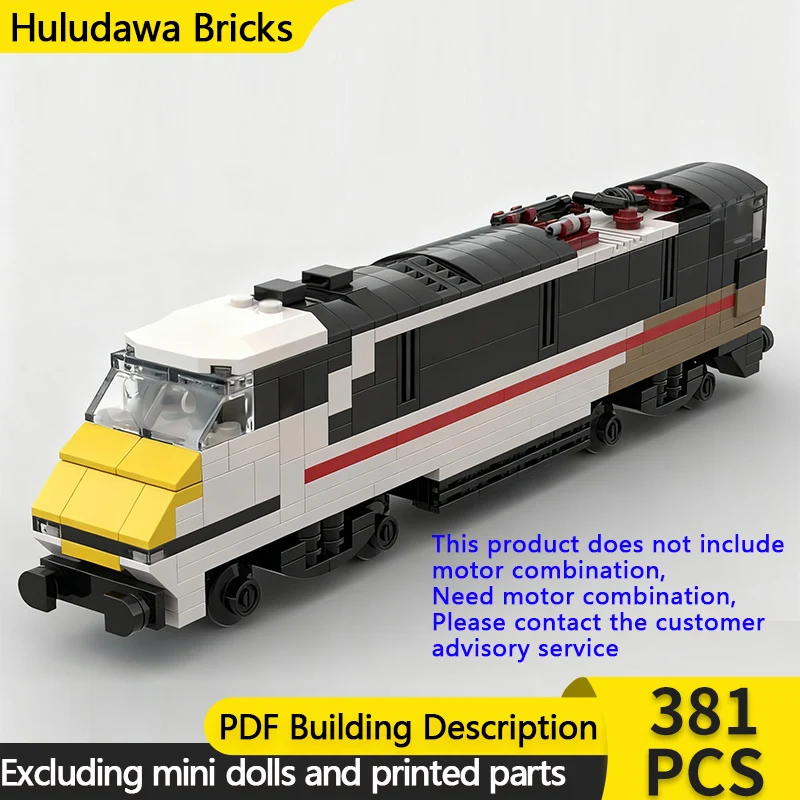 

City Car Model MOC Building Bricks Class 91 Electric Locomotive Train Modular Technology Gift Holiday Assemble Children Toy Suit