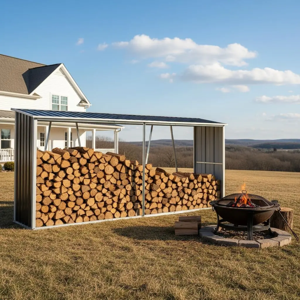 Fire Wood Storage Racks Outdoor 129.9