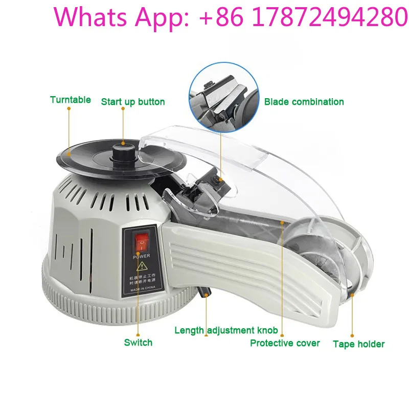 Rotary Disc Double-Sided Tape Machine Zcut-2 0728 Useful Automatic High-Temperature Resistant Tape Cutter