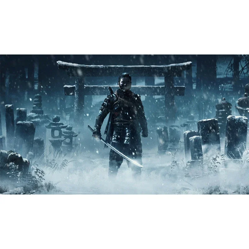 D0288 Ghost of tsushima Silk Fabric Poster Art Decor Indoor Painting Gift