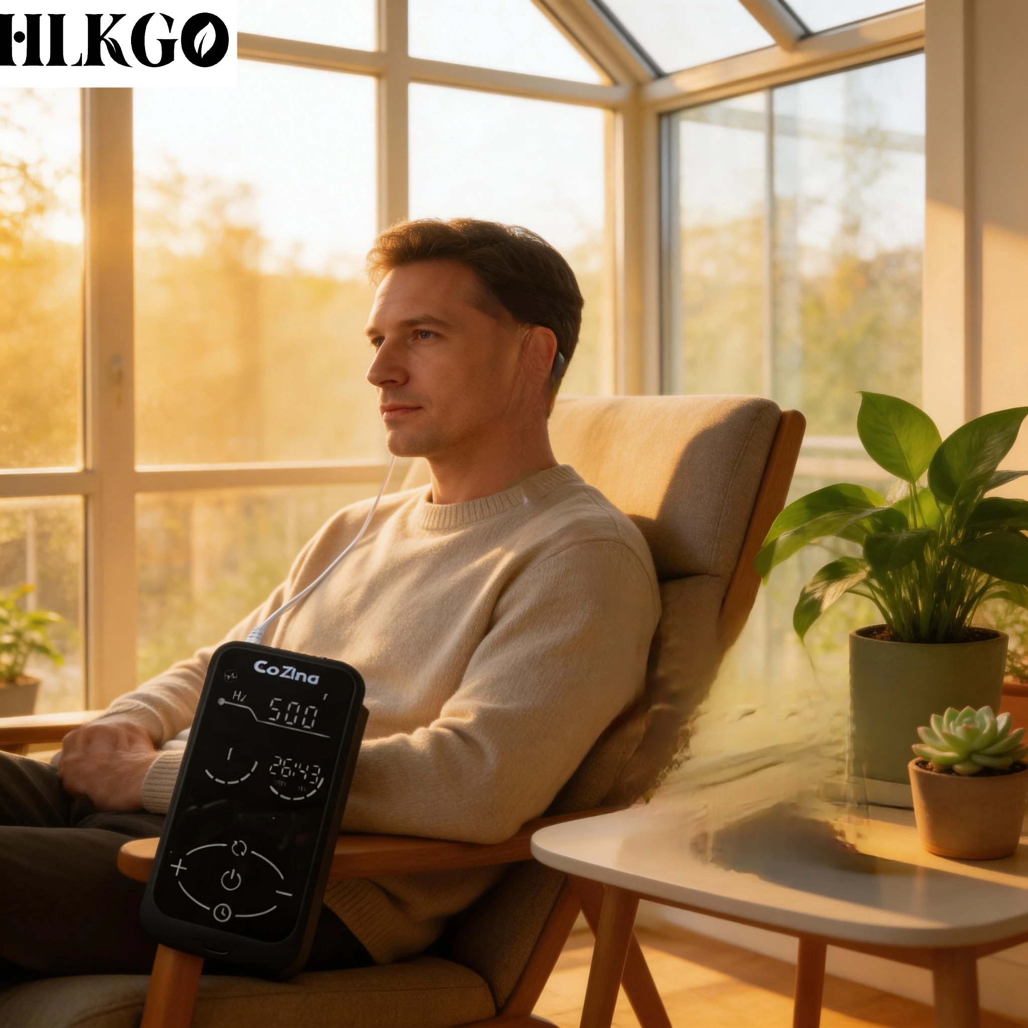 

HLKGO Стимулятор вагусного нерва: Устройство для снятия тревоги без лекарств, восстановления спокойствия, снижения стресса, терапии бессонницы и расслабления.