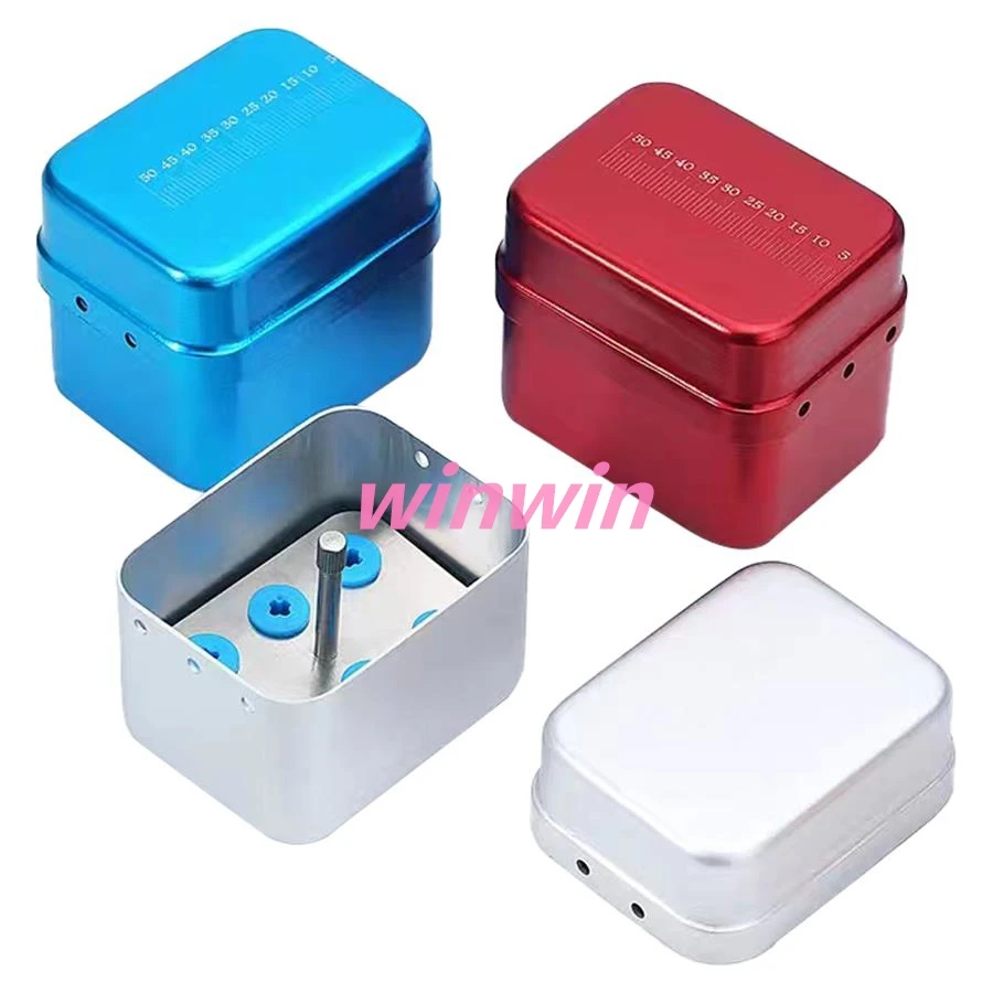 

high quality 6Holes aluminum alloy Dental Sterilization Box Holder For Ultrasonic Sonic Scaler Working Tip Disinfection