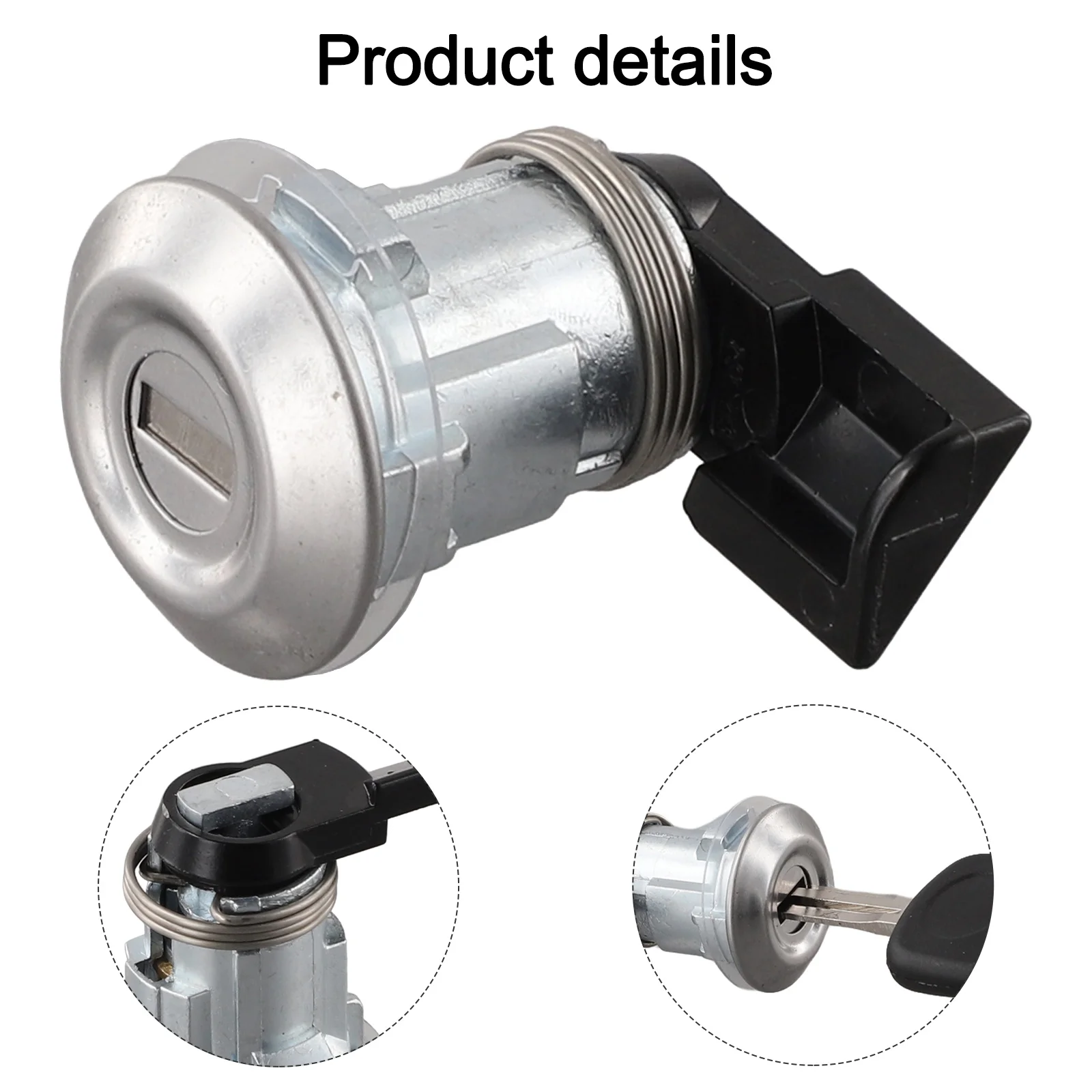 Vehicle Lock Cylinder Fuel Door Lock Cylinder As Shown Includes Necessary Keys Made Of Quality Materials Metal Construction
