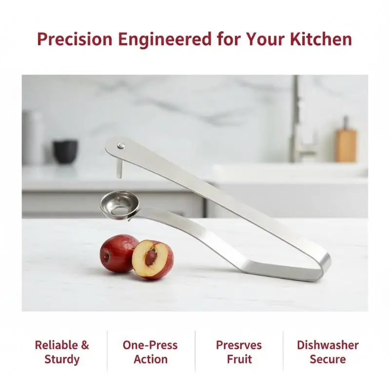 Stainless Steel Cherry Pitter Quick Pitting Suitable For Home And Outdoor Use