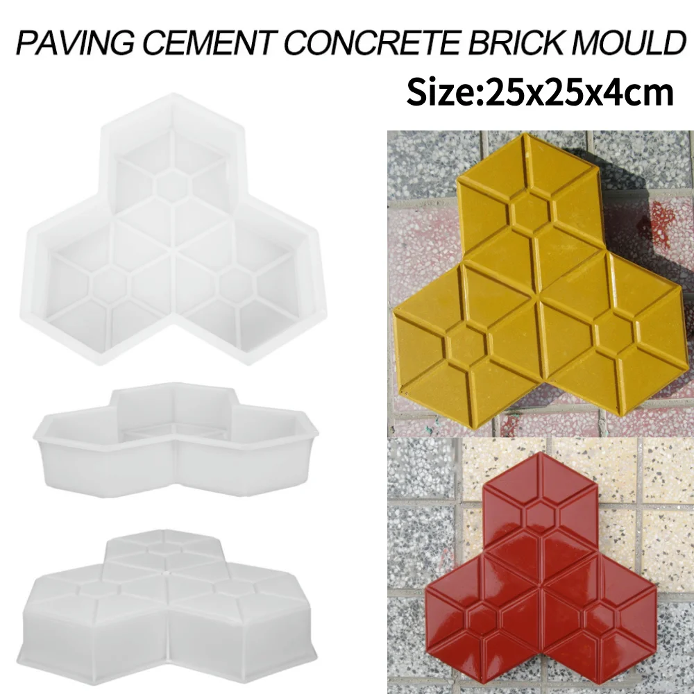DIY Plastic Garden Yard Paving Mold DIY Manually Paving Maple Leaf Paving Brick Mould Concrete Stepping Brick Stone Road Mold