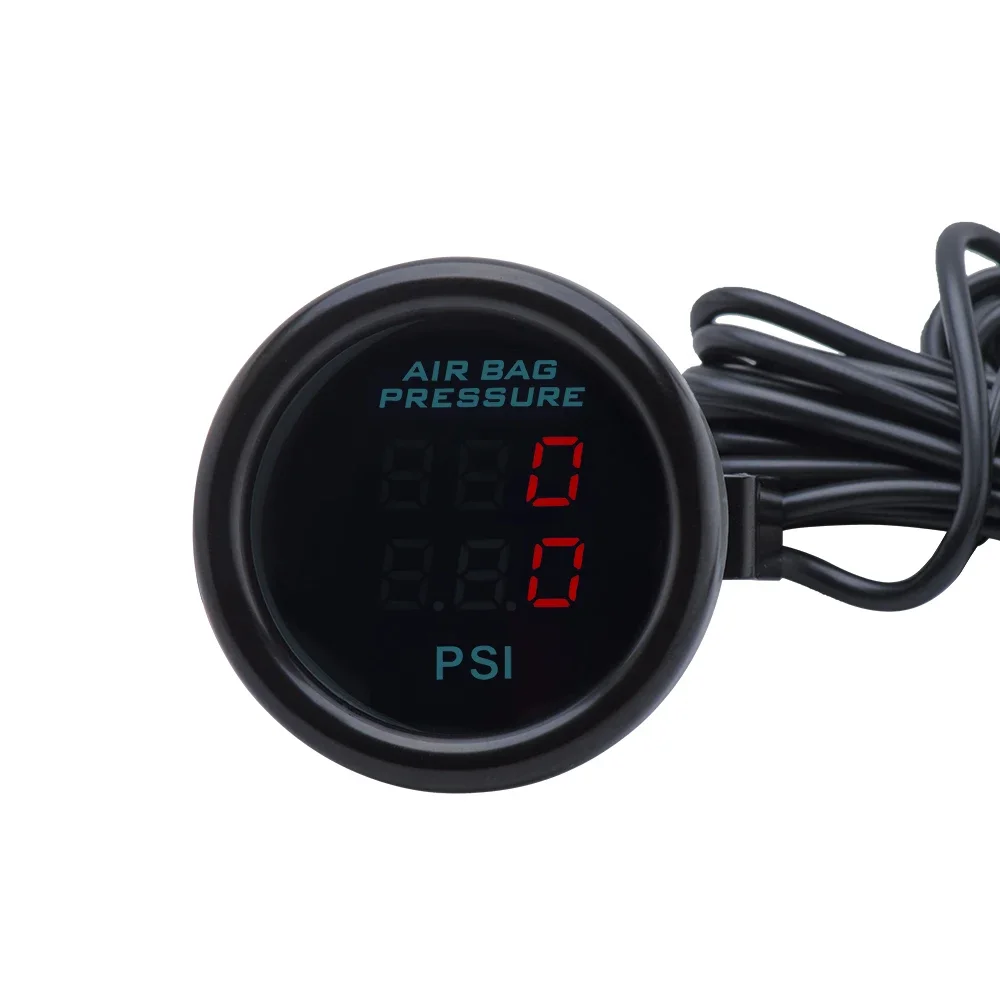 

Dual Air Pressure Gauge 20BAR 300PSI Air Suspension Air Ride Gauge With 2pieces 1/8NPT Electrical Sensors