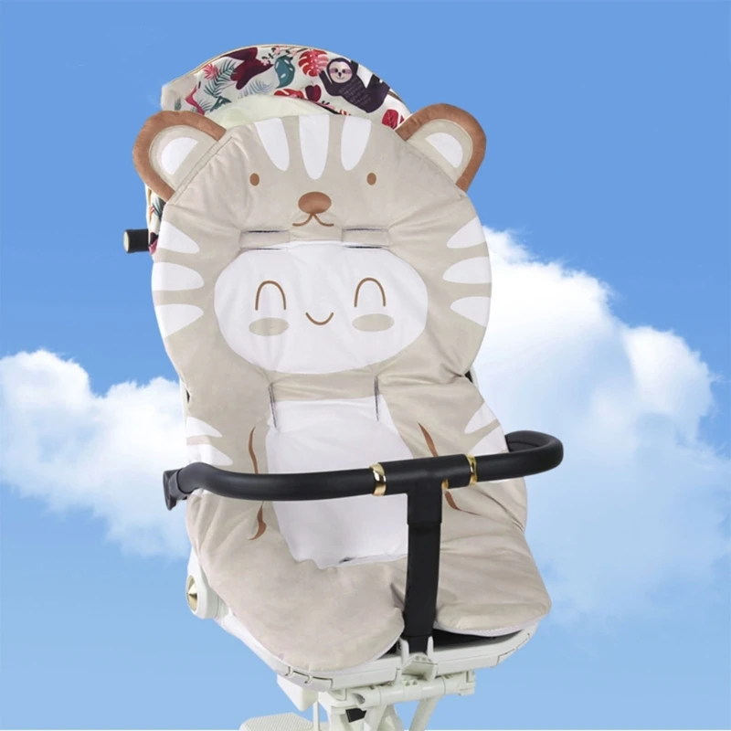Cojín para cochecito de bebé de niña de dibujos animados, almohadilla suave y cómoda para coche infantil, alfombrilla para carrito para niños pequeños, sillas de comedor, cochecitos