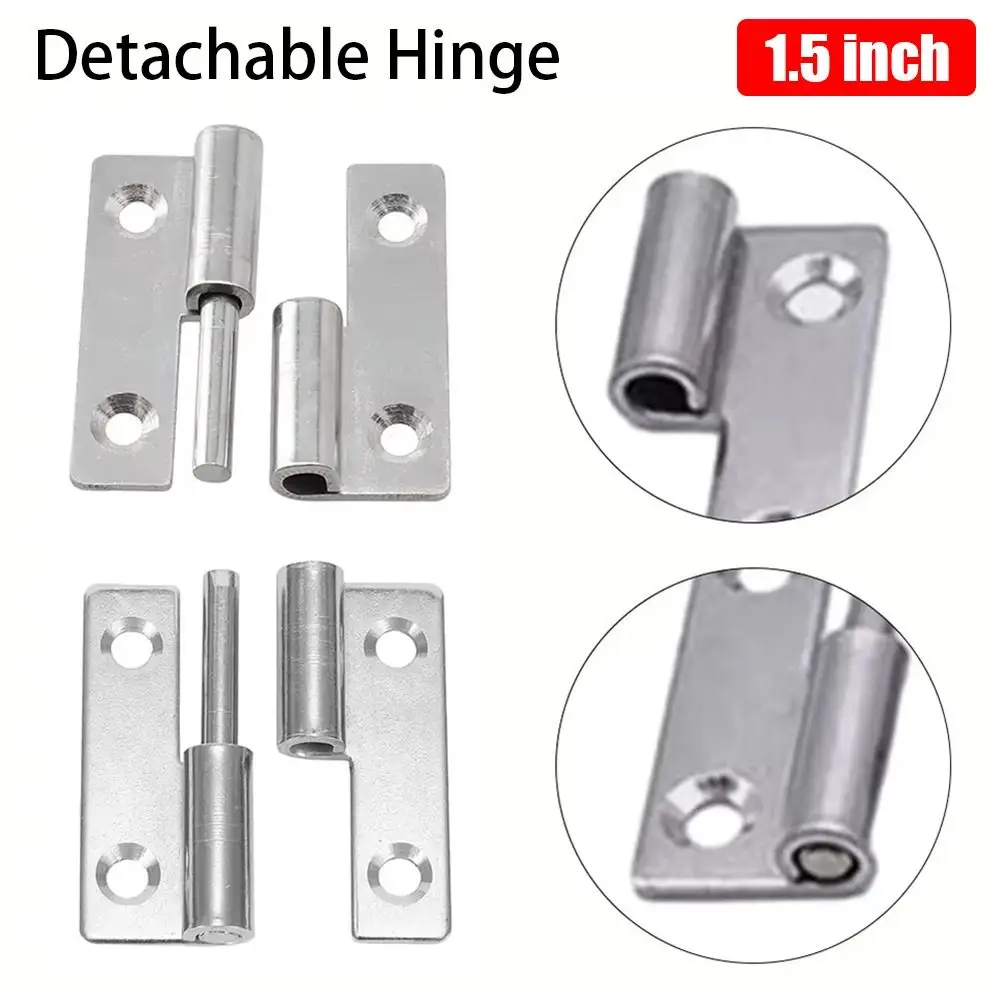 1Pcs Slip Joint Removable Hinge Lift Flag Off 304 Stainless Steel Detachable Hinges Door Connector Left Right Open