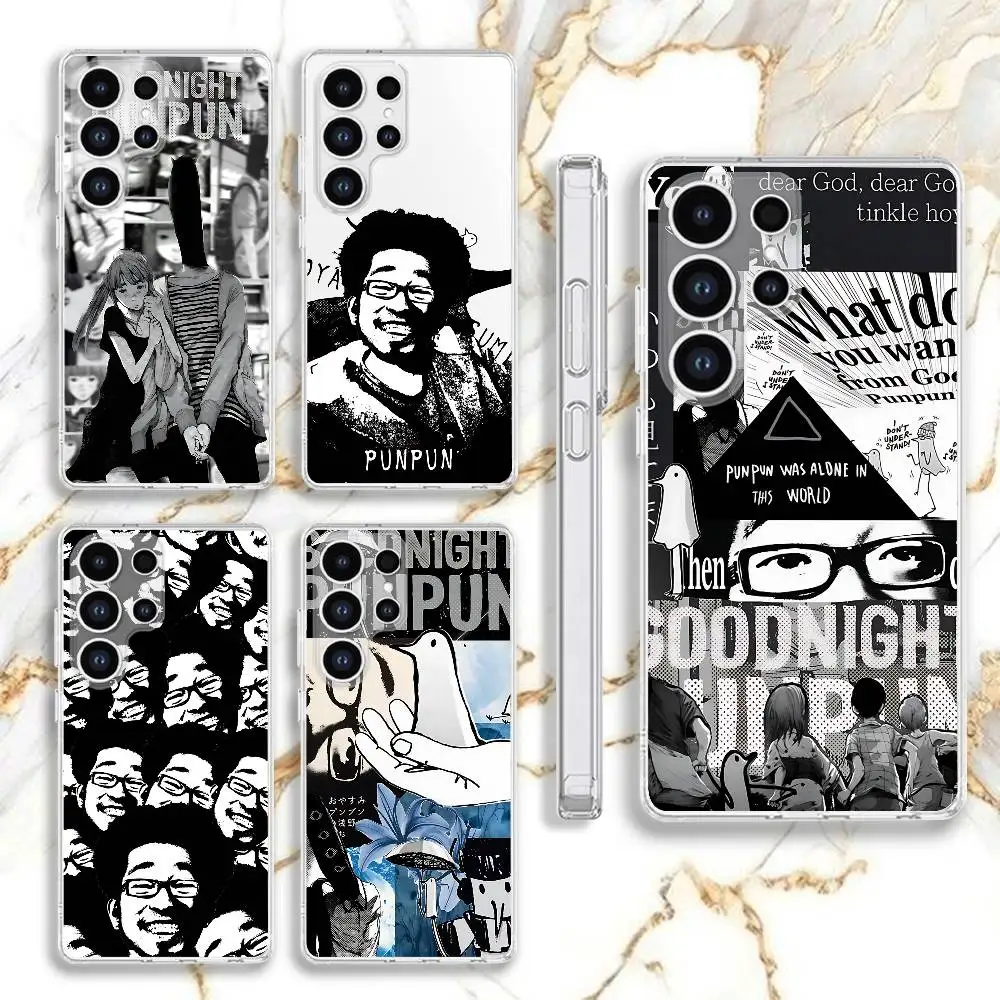 

G-Goodnight Oyasumi P-Punpun Phone Case For Samsung S22,S24,S30,S10,S21,S25,S23,S10,PIus,Ultra,5G,FE,lite Transparent Cover