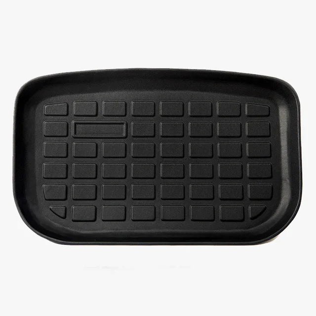 Plain TPE Frunk Mat & Sub-Trunk Tray For Tesla Model Y/3 Cargo Liners Front & Rear Lower Trunk Carpet Car Boot Mat