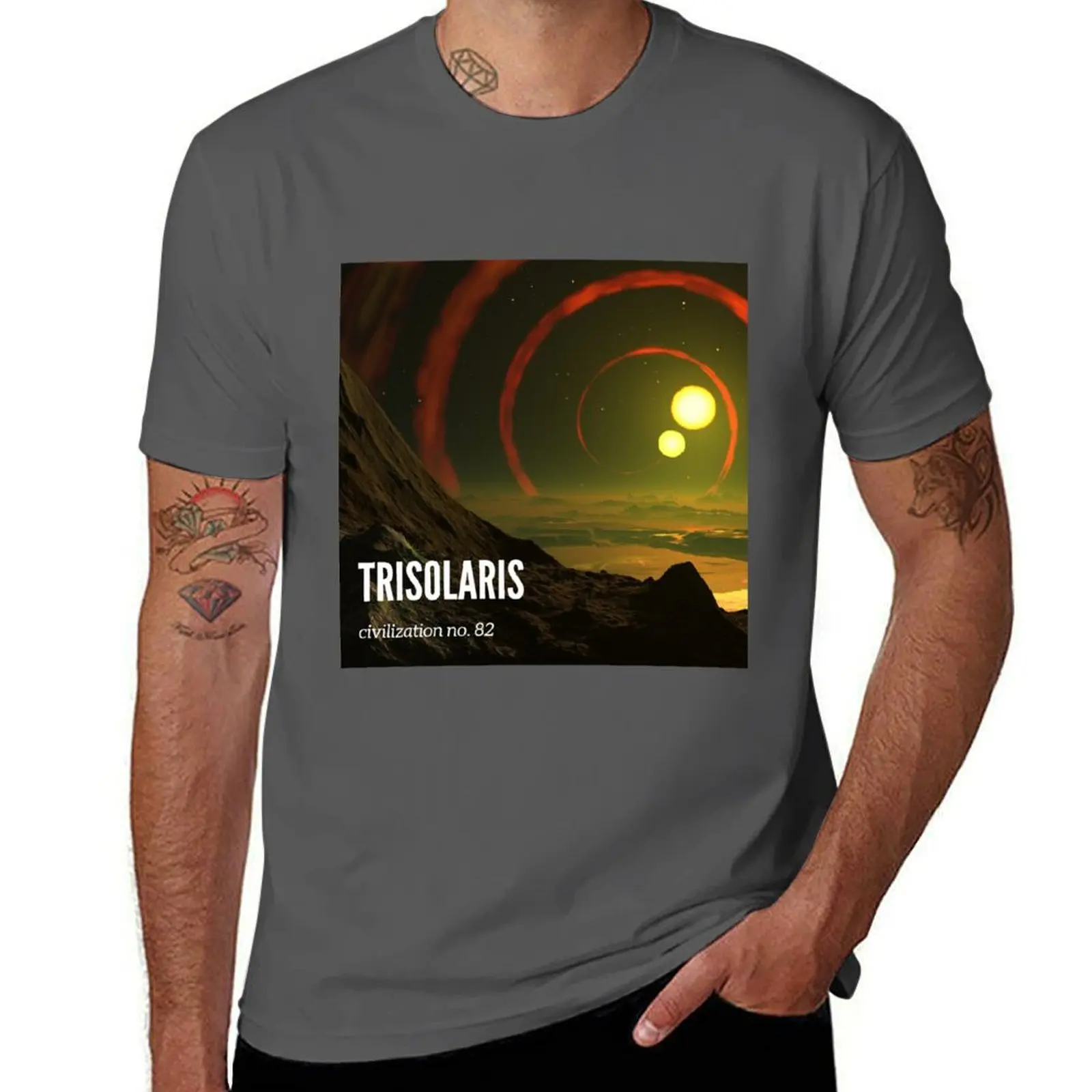 

Trisolaris civilization no. 82 T-Shirt t shirts for man pack white anime t shirts for man printed t shirts for man T-Shirt