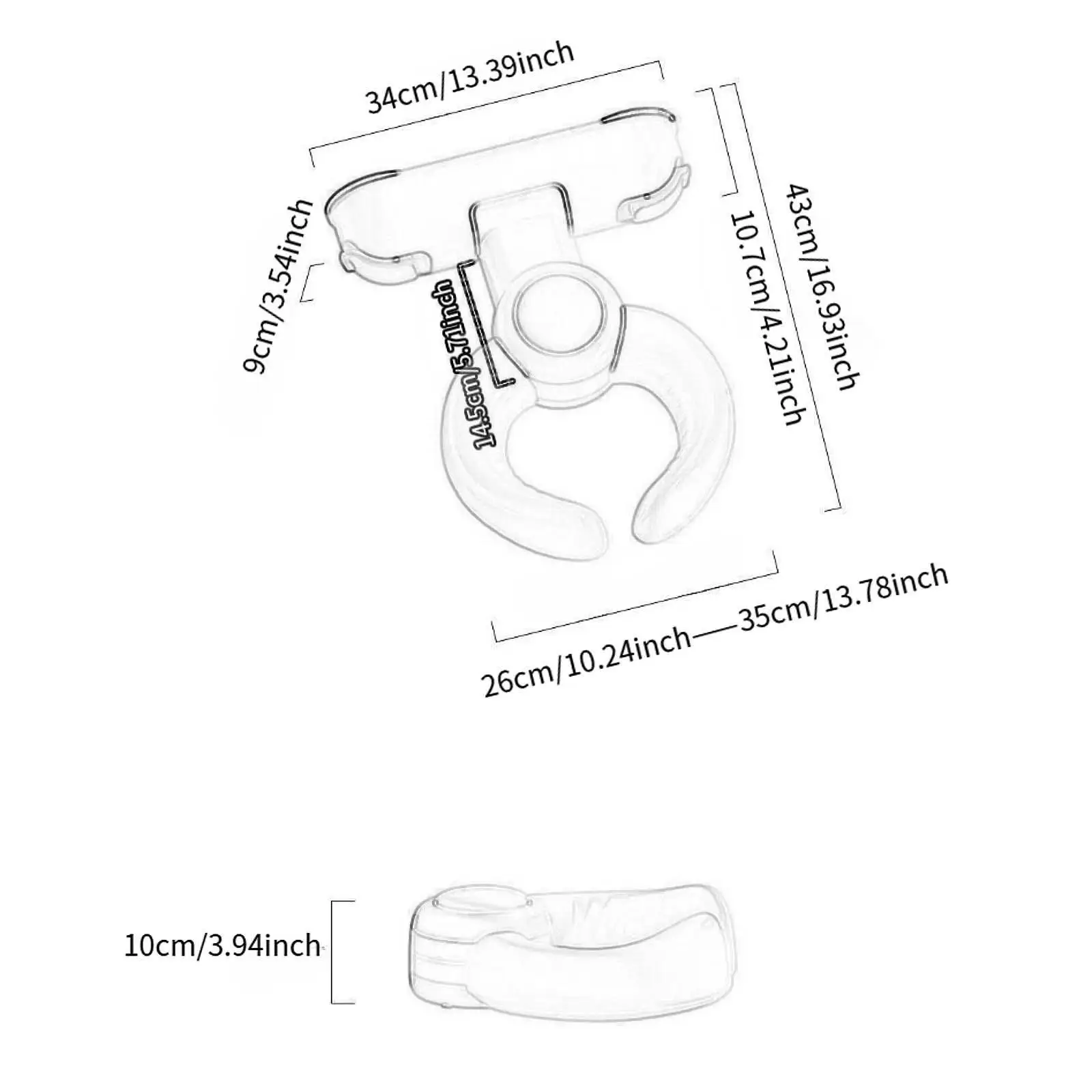 Supporto per baby shower pieghevole stabile per bambini da 6 mesi a 3 anni, ragazzi e ragazze