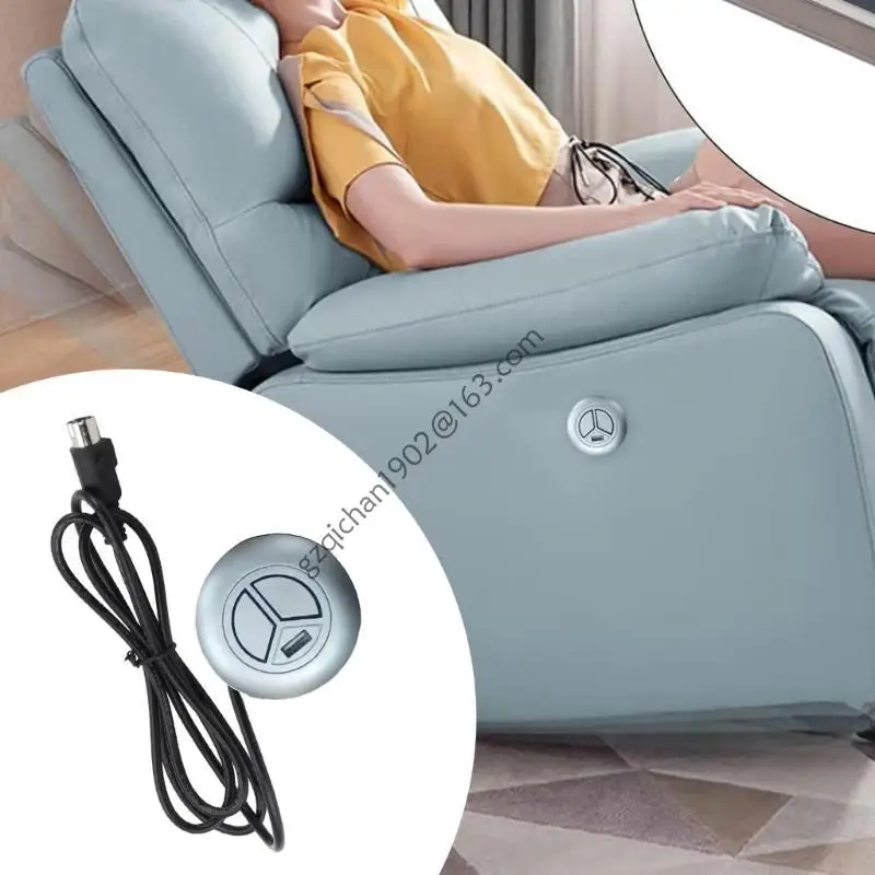 

X7ab Electric Recliner Switcheres 2 кнопки управления рукой с зарядным портом для мебели