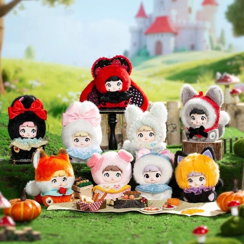 

Original Nommi Fairy Tale Town Series Little Red Wolf Vinyl Plush Blind Box Model Play Action Finger Gift