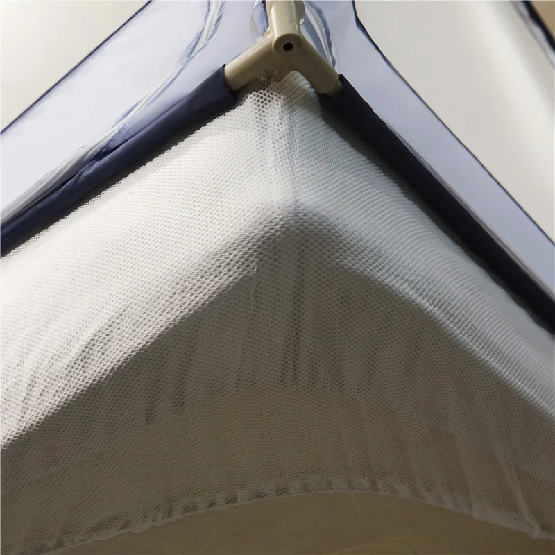 Imagem -06 - Grande Espaço Sentado Bed tipo Duplo Zipper Mosquito Net Anti-mosquito do Bebê Anti-fall Off Praça Door Canopy Bed Tent