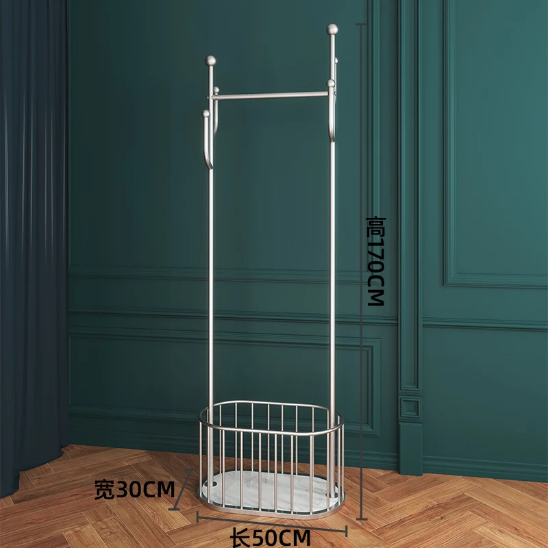 Bedroom Hallway Clothes Rack Shelf Rail Nordic Golden Entryway Standing Rack Save Space Storage Roupeiro Furniture GPF30XP