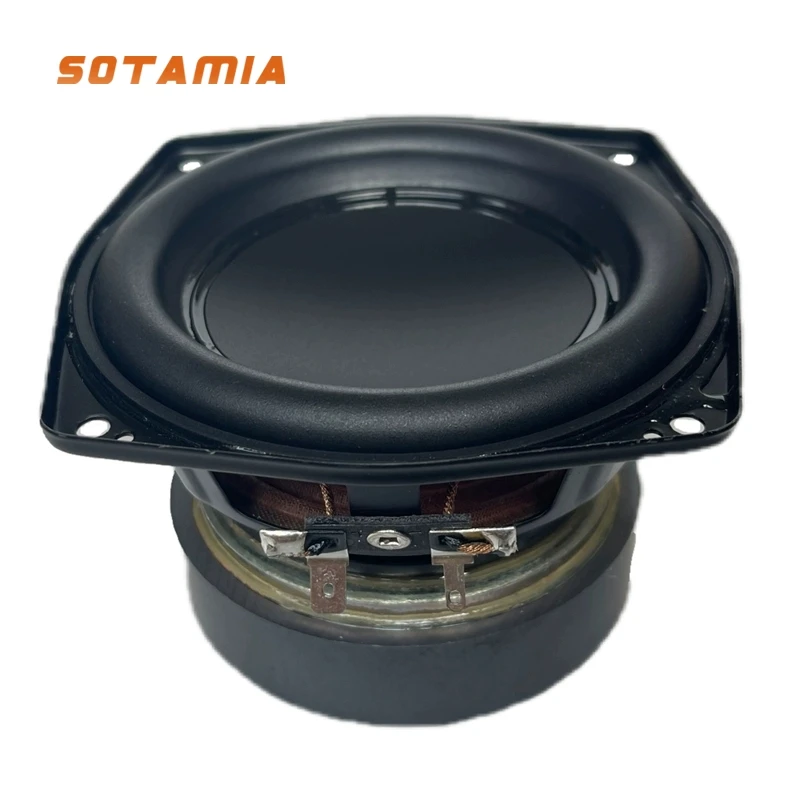 SOTAMIA 1Pcs 4 Inch Subwoofer 4 Ohm 40W Audio Speaker Super Bass Hifi Music Home Theater Bookshelf Loudspeaker for JBL Boombox2