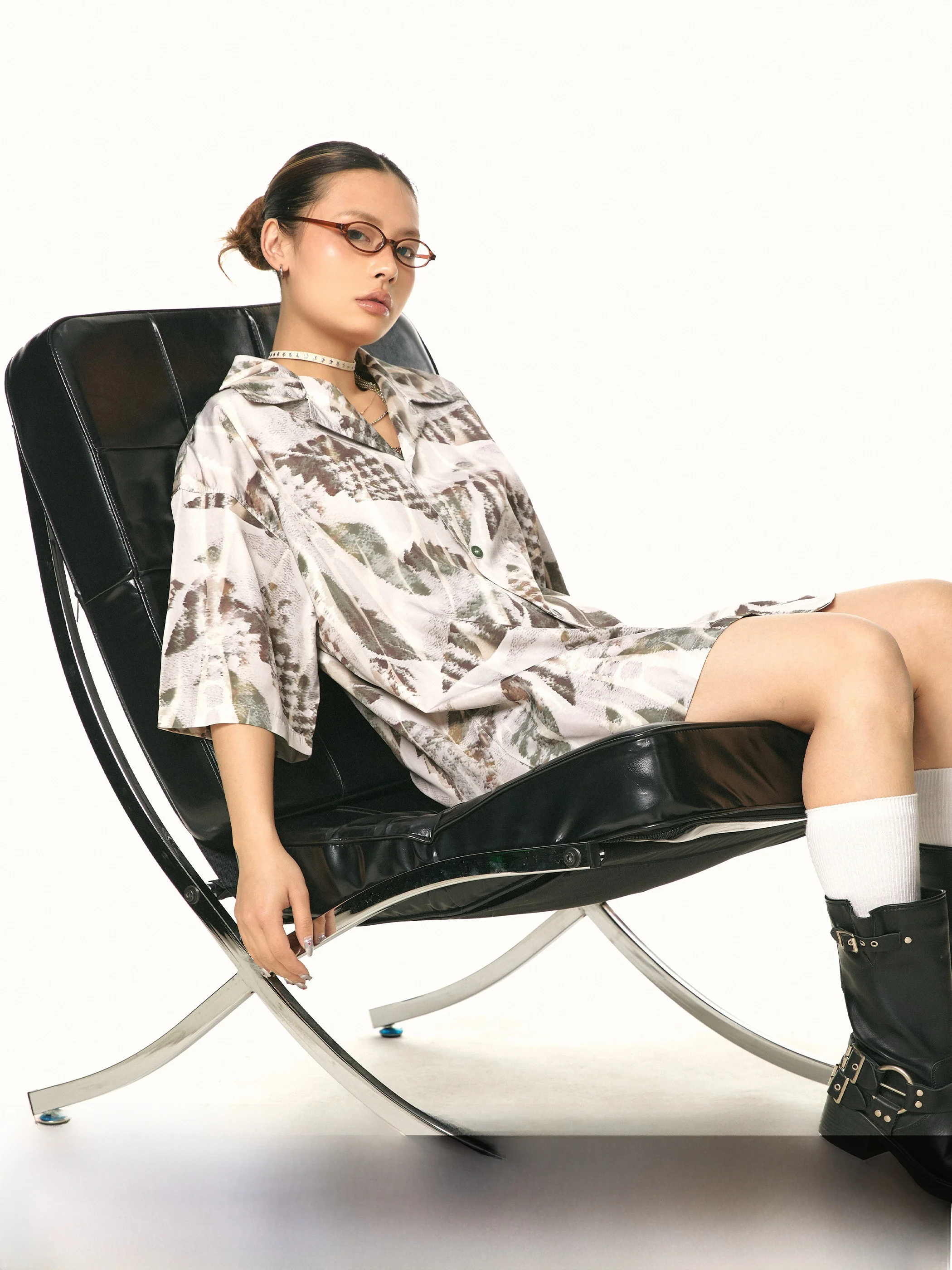 

Blabb Американская ретро-рубашка с воротником, свободного кроя, повседневная, женская, летняя, универсальная, модная