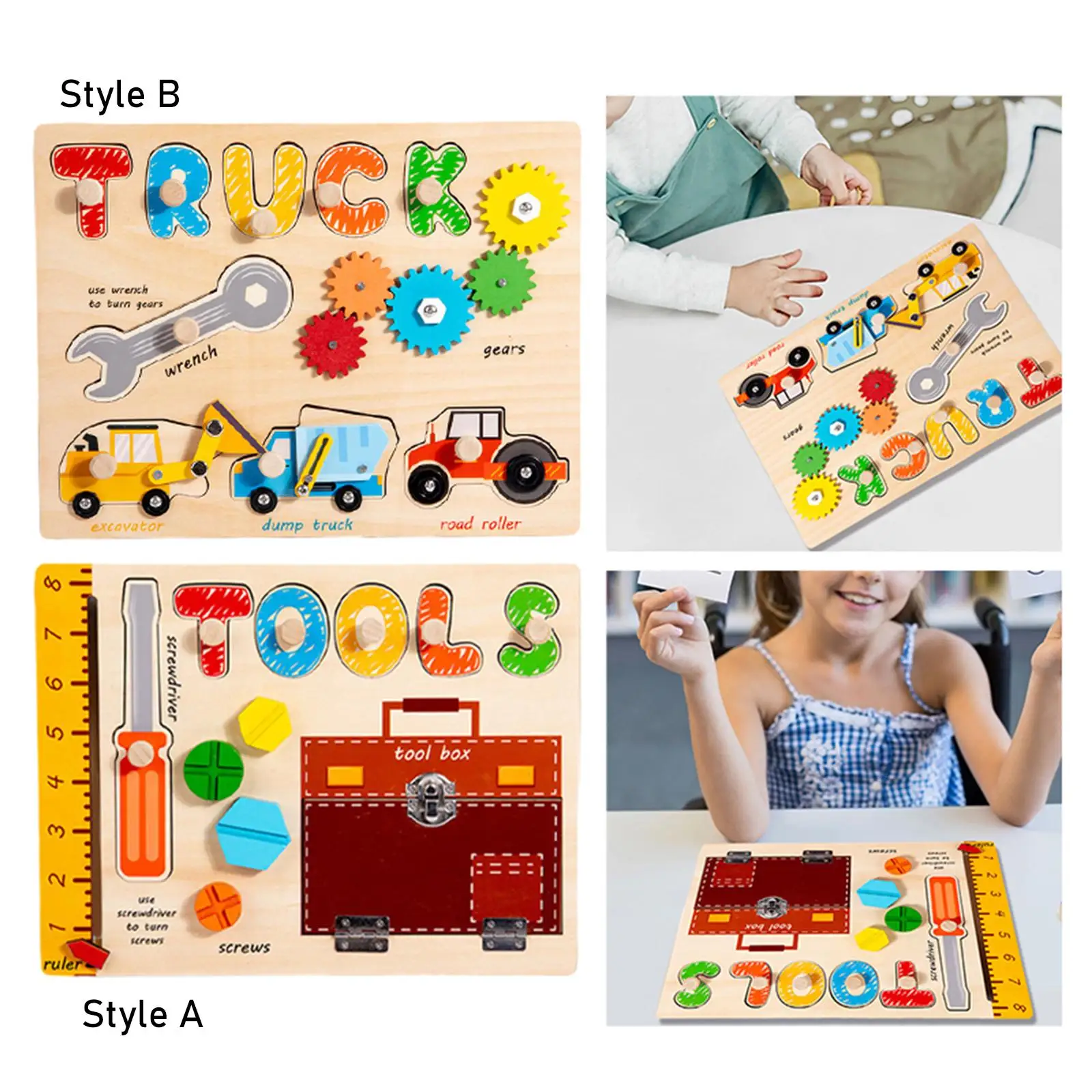 Madeira Busy Board brinquedo sensorial para meninos, brinquedo do desenvolvimento, Home Indoor