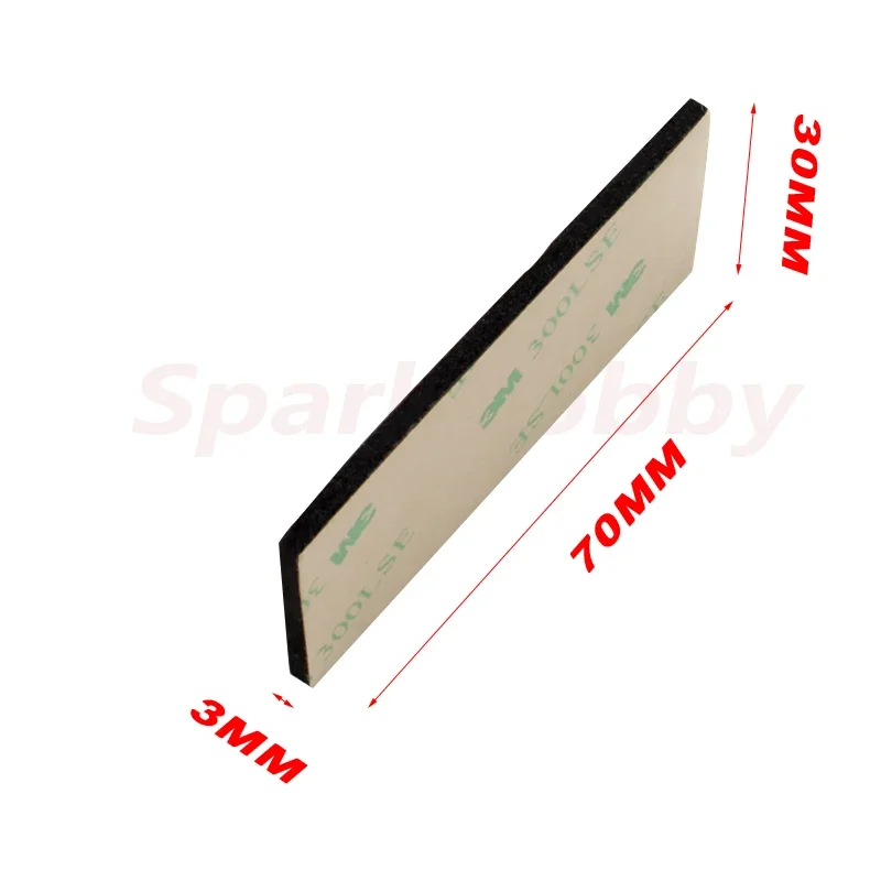 Sparkホビースポンジ両面テープ、強力なペースト、厚さ70mm x 30mm x 3mm、厚さ3mm、背景を固定するためのcfcレシーバー、10個