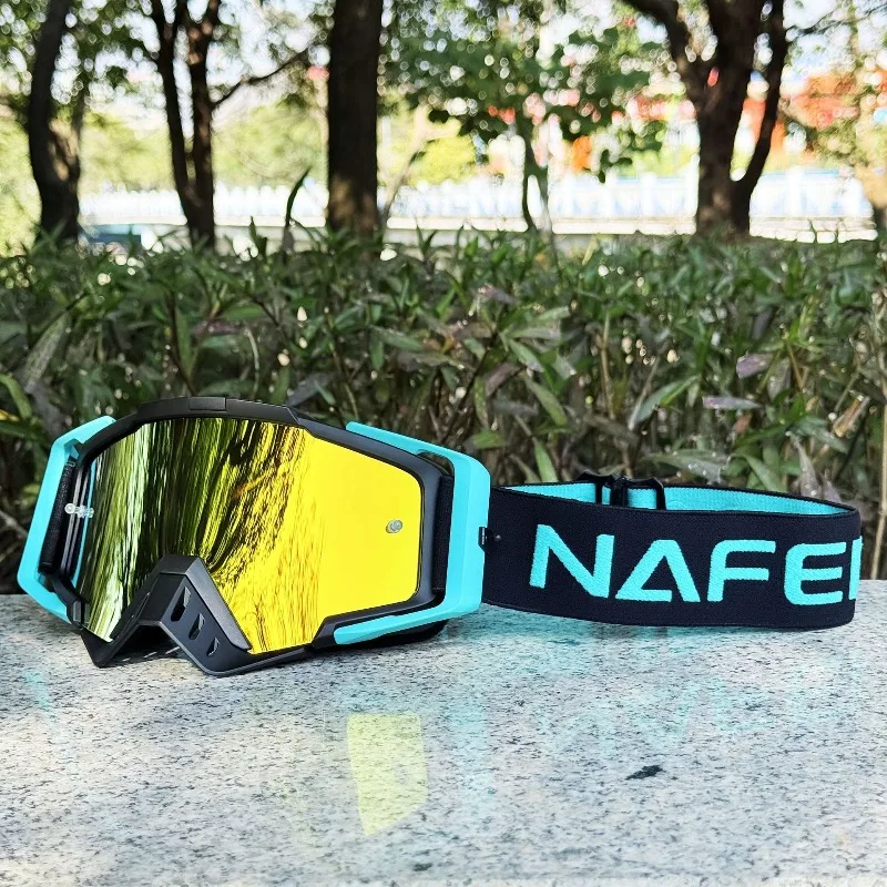 

2025 New Motorcycle Goggles, Windproof Dustproof Anti-Fog, Anti-Impact UV400 for Off-Road Riding Skiing