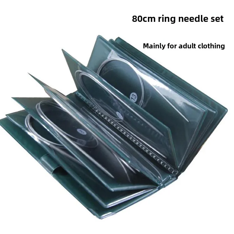 

Набор круговых и прямых стальных спиц для вязания в футляре для детей и взрослых