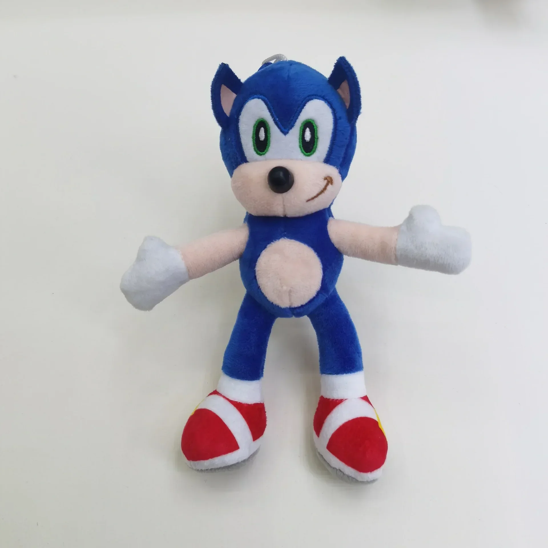 17cm Sonic Plush Doll Keychain Toys Cartoon PP Cotton Black Blue Shadow Hedgehog Soft Stuffed Pendant Home Decoration Kids Gift view 3